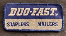 DUO~FAST STAPLERS & NAILERS SEW ON EMBROIDERED EMPLOYEE PATCH TOOLS INDUSTRIAL