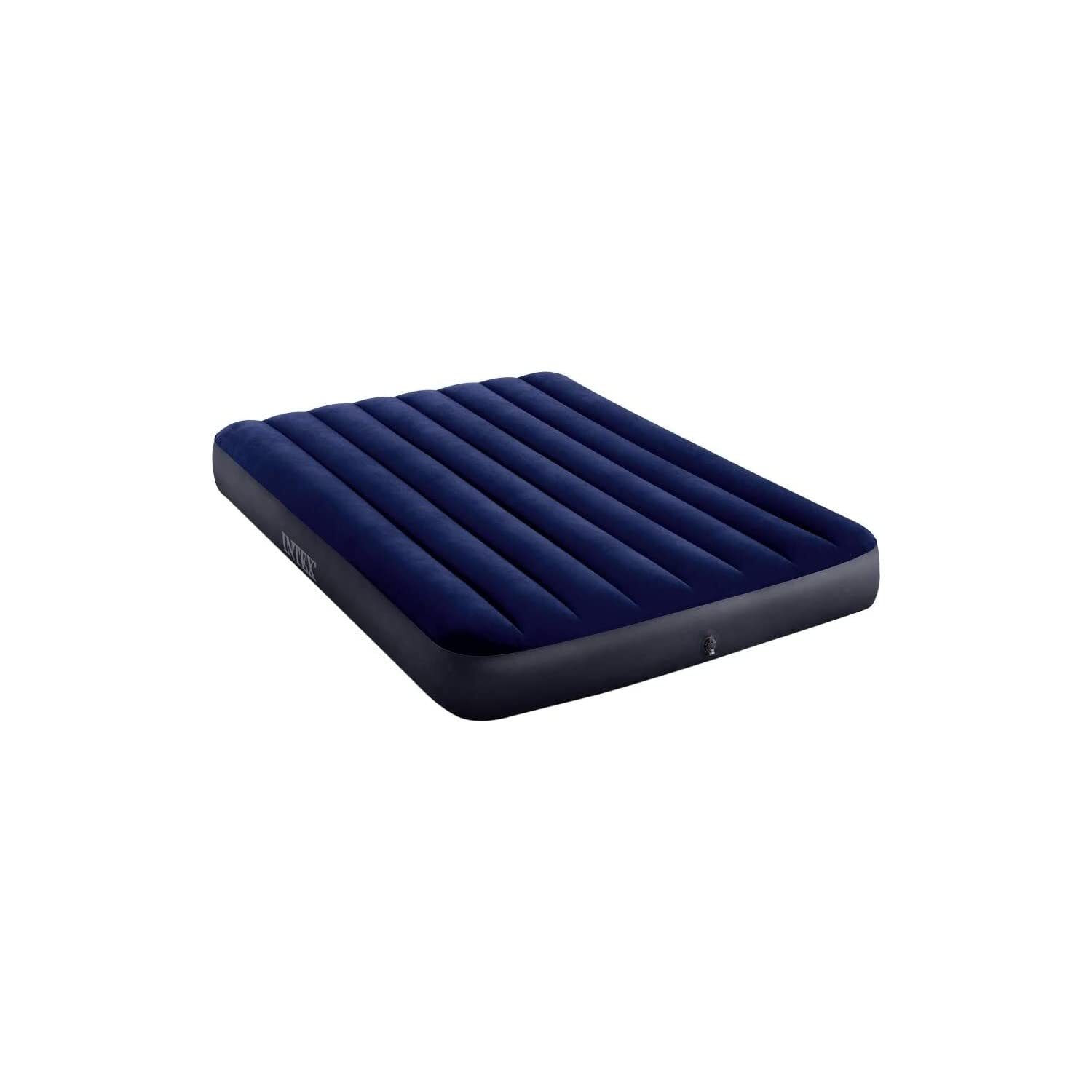Intex Colchón hinchable Dura Beam Cama de aire inflable para camping Color Azul