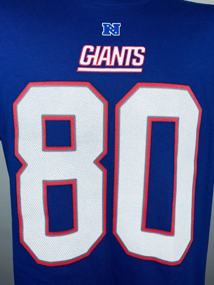 Men's NFL Apparel New York Giants Blue #80 Victor Cruz Player Shirt NWT XL Foto 2 de 4
