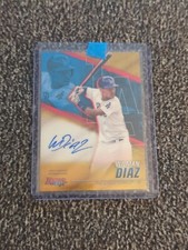 2021 Bowman's Best of 2021 Autograph Gold Refractor Wilman Diaz Auto /50 LA 