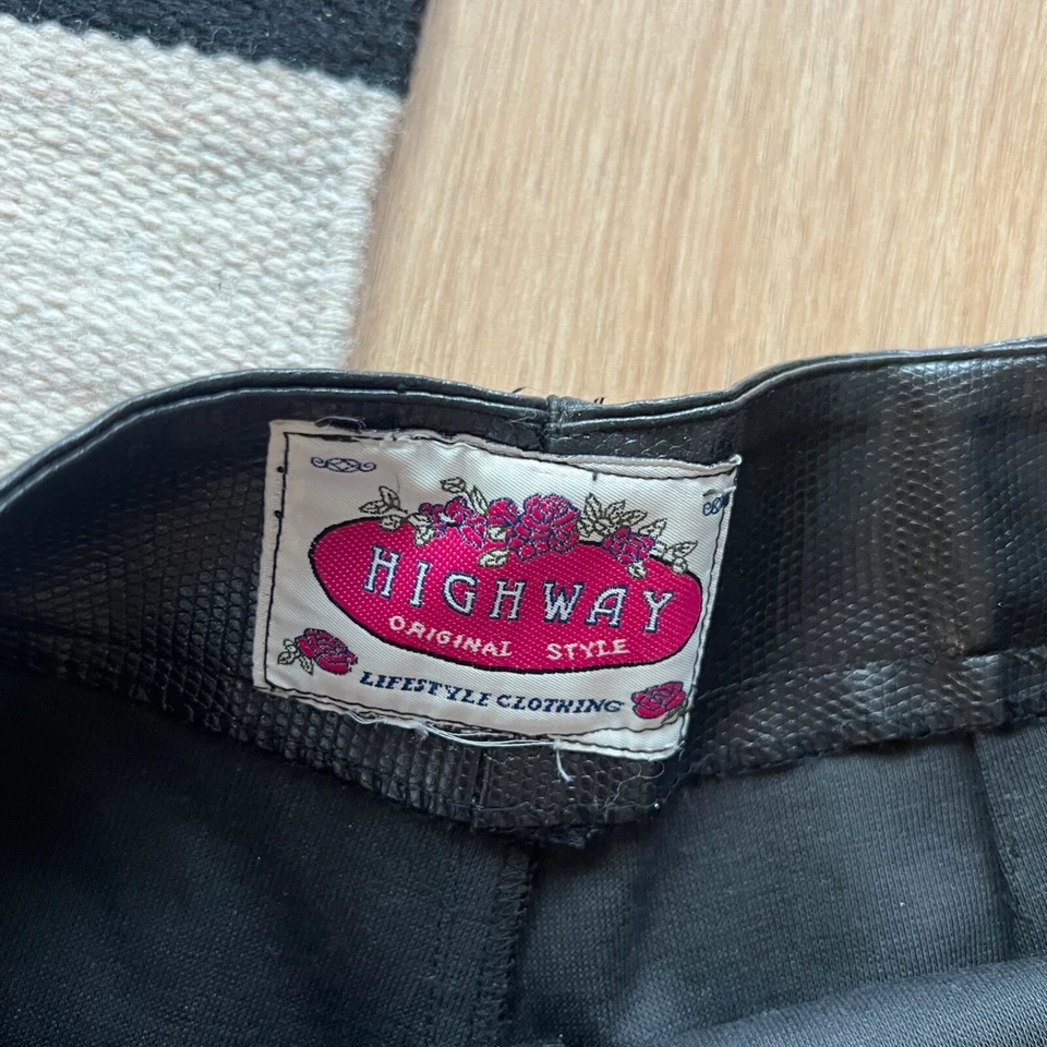 Vintage 1970's Men's Punk Studded Leather Pants- Size 30x30 - Image 3 of 4