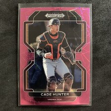2022 Panini Prizm Draft Picks Cade Hunter Neon Pink Velocity