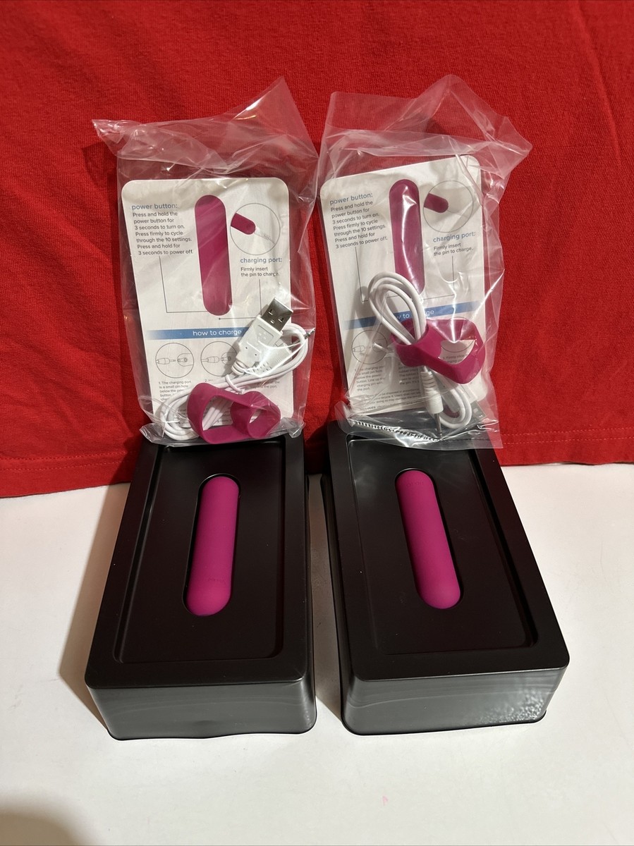 Plus One Vibrating Bullet Pink Model 6702H Clio 2 Pack Personal Massager |  eBay