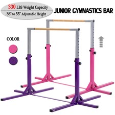  Adjustable Gymnastics Bar Horizontal Training Bar Junior Home Kip Gym Equipment