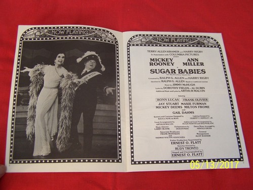 SUGAR BABIES The Burlesque Musical-1979 Theatre Program;Mickey Rooney-Ann Miller - Picture 6 of 6