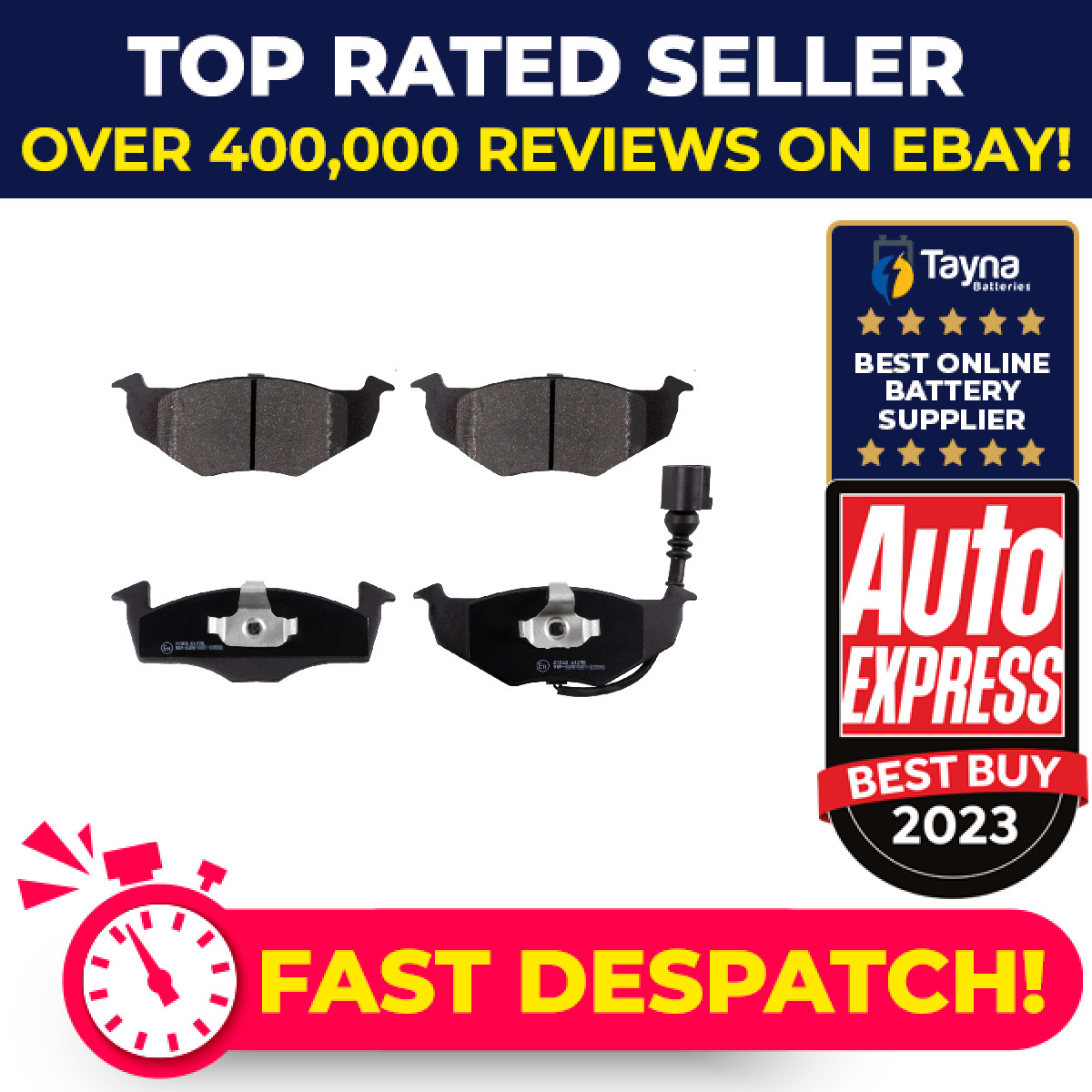 Brake Pads Set fits SKODA FABIA 1.2 Front 01 to 14 6Q0698151B Febi Quality New