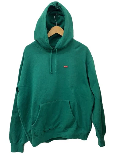 Felpa Supreme con cappuccio L cotone verde usata