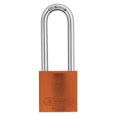 Abus 19363 Keyed Padlock, Open, Rectangular Aluminum Body, Hardened Steel