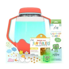 Glo Pals Sensory Play Pack Bundle with Sensory Play Jar, Light-Up C... Fast Ship
