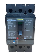 SQD JGL36175ABSAYP Circuit Breaker 175A 3P 600V 3PH 175 Amp 3 Pole Used