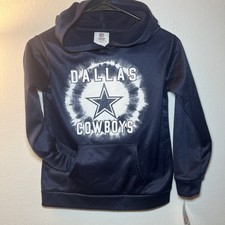 Dallas Cowboys Kids Small Pull Over Hoodie New with Tags NFL Apparel Blue Logo S