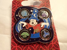 Walt Disney Parks Mickey Mouse Sorcerer Spinner Pin NOC
