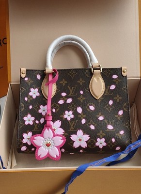 Louis Vuitton x Takashi Murakami Sakura OnTheGo Small Tote Bag For