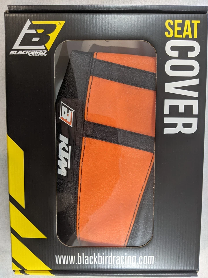 Cubierta de asiento Blackbird negra naranja KTM 450EXC 2003 2004 2005 2006 2007 EXC450 Foto 3 de 4