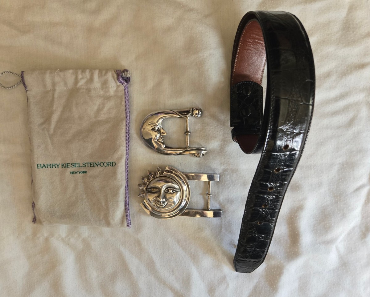 Barry Kesselstein Python Belt BARRY KIESELSTEIN-CORD Vintage Sterling Silver & Alligator  main image 3