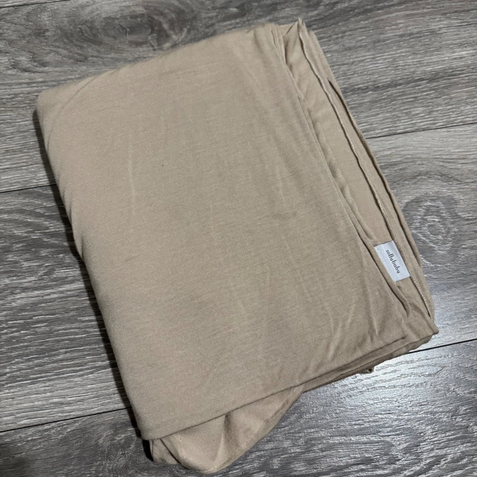 Solly Baby Wrap Carrier Tan Beige Neutral Soft Stretchy Lightweight Infant Wrap