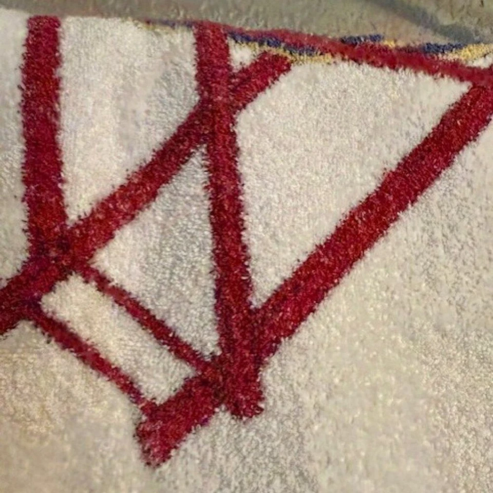 Toalla de playa náutica vintage Ralph Lauren - Tumbona gráfica Polo hogar años 90 Foto 3 de 4