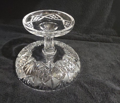 Large Crystal Glass Compote - Picture 6 of 6