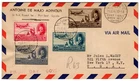 EGYPT 1947 (JULY) AIR FIRST DAY COVER TO USA, PORT SAID SIMON ARZT CAISSEL CDS'S