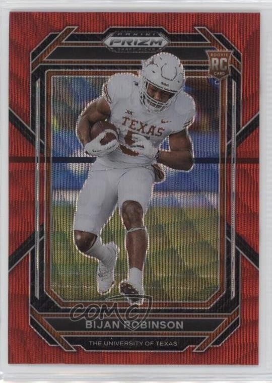 2023 Panini Prizm Draft Picks Ruby Wave Prizm Bijan Robinson #115 13a8