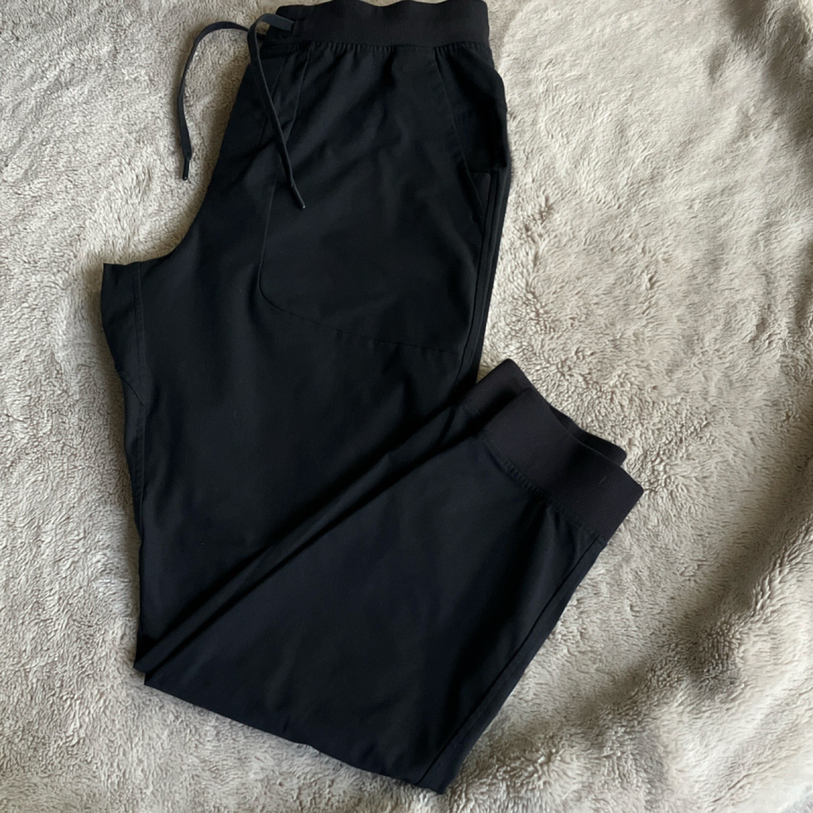 Lululemon Men's Dark Gray/Black ABC Jogger Pants Size L Drawstring Waist
