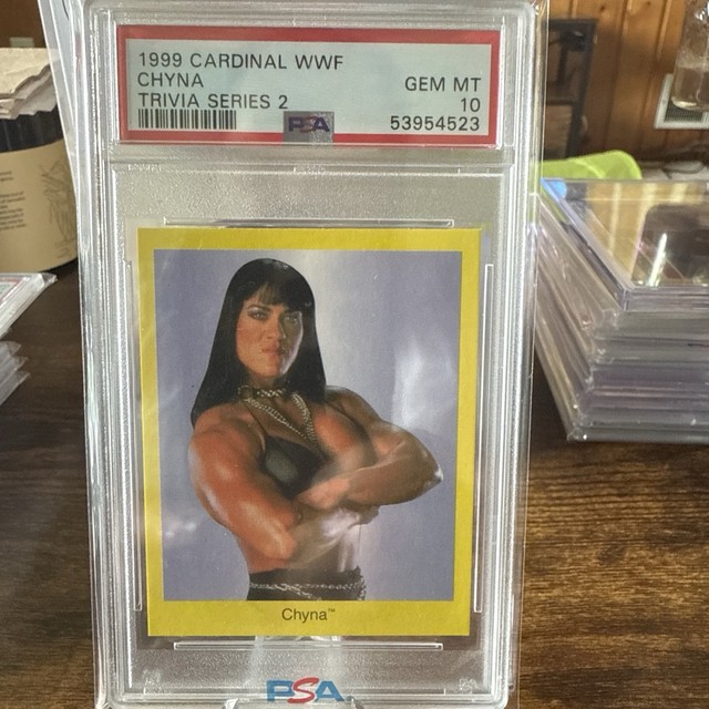 1999 Cardinal WWF Joan Laurer Chyna Rookie Card RC PSA 10 Gem Mint POP 1