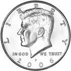 2006 P Kennedy Half Dollar Uncirculated from Mint Set