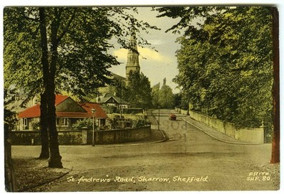 1970er Frith Postkarte - St Andrew's Road Sharrow Sheffield - verschickt Mai 1974