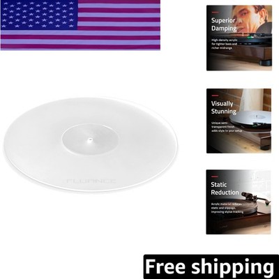 Acrylic Turntable Platter Mat - Enhance Vinyl Playback & Sound Clarity