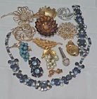 Vintage Costume Jewelry Lot Mixed Necklaces Bracelets Earrings =3