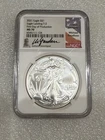 2021 Silver Eagle Type 2 NGC MS 70 ~ First Day of Production ~ Gaudioso Signed