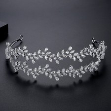 Wedding Bridal CZ Crystal Tiara