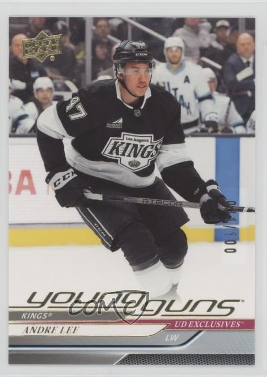 2024-25 Upper Deck Series 2 Young Guns Exclusives 81/100 Andre Lee #482 1rl9