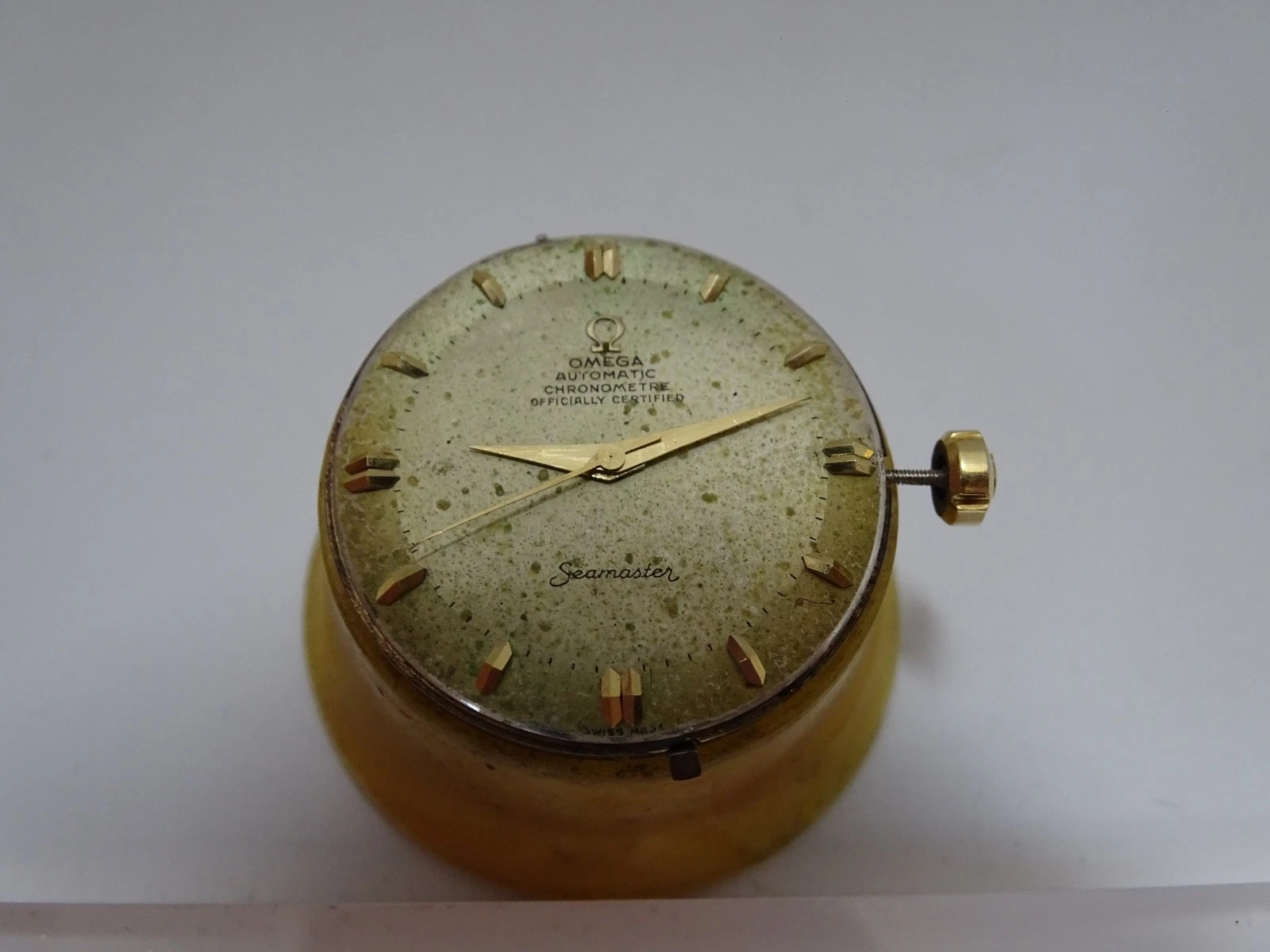 Omega — Omega Seamaster Chronometre Movement, Dial & Handset Cal 354 Bumper Running