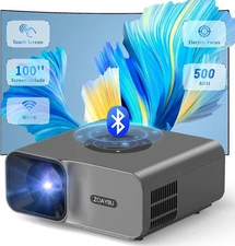 Portable Home Theater HD Projector Full HD, WiFi & Bluetooth ZOAYBU