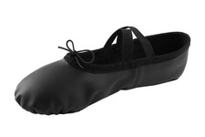 missfiona Womens PU Ballet Slippers Dance Shoes Split Sole Belly Flat ,Adul...