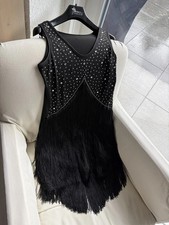 NEU für 20er Jahre Party!Fransen Kleid mit S...