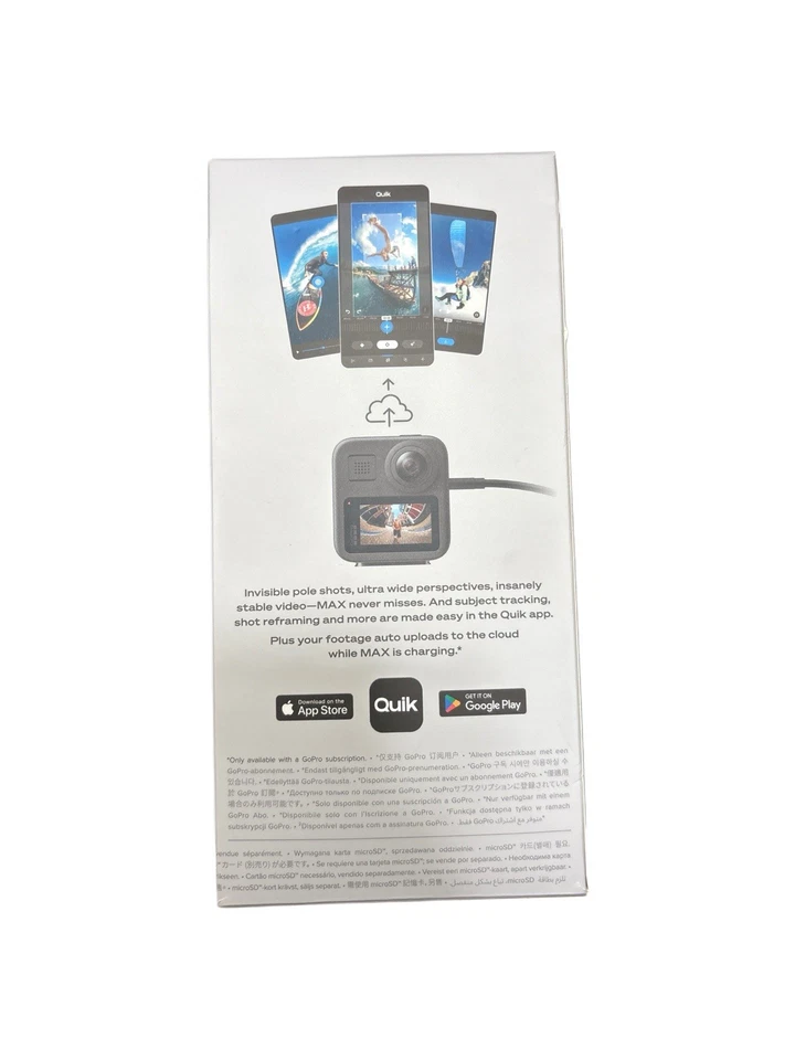 GoPro MAX 360 Action Camera 16.6MP 5.6K HD Video Bluetooth Wi-Fi Camera - Image 2 of 2