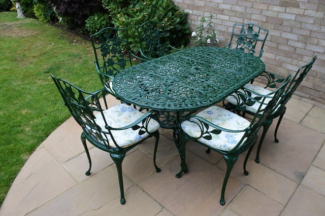 Bramblecrest Valencia 6 Seat Cast Aluminium Garden Furniture Set