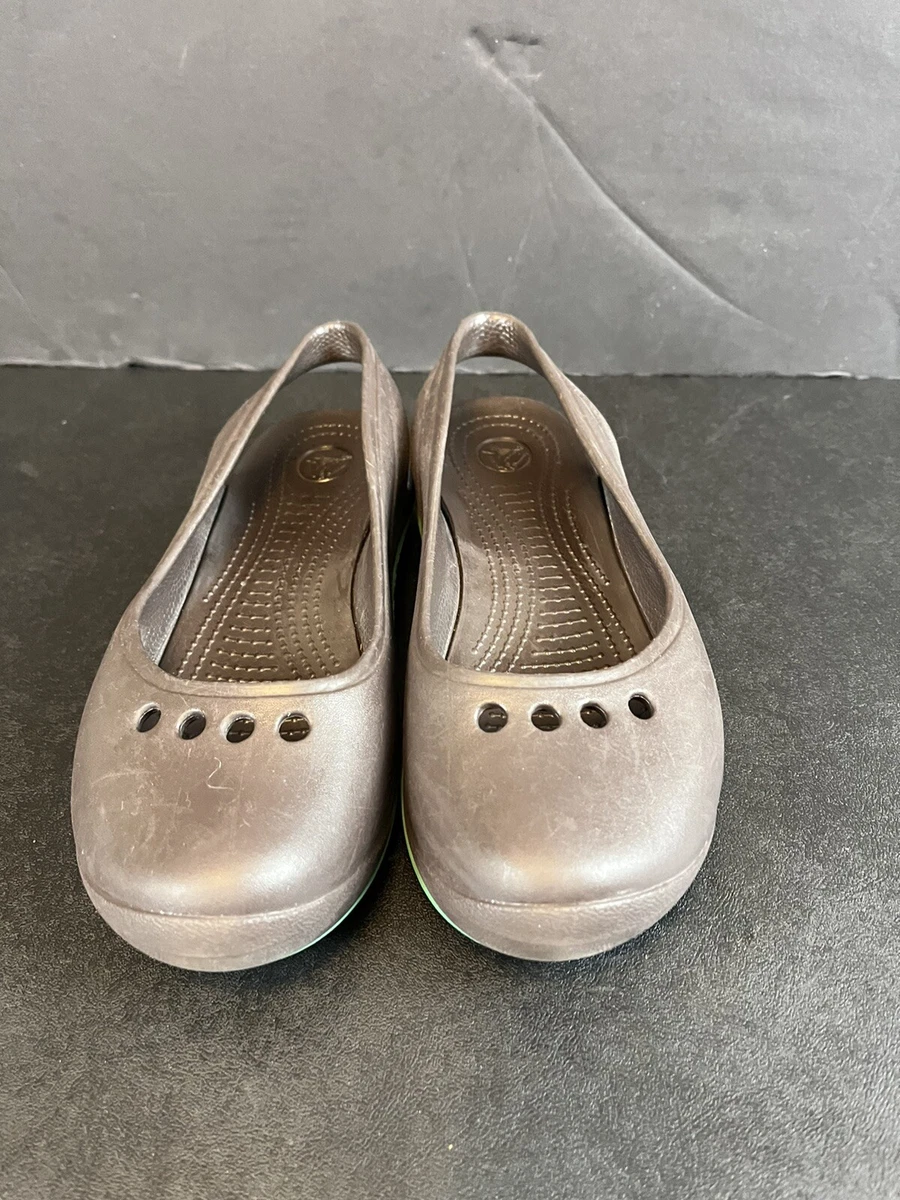 Crocs Women s Slingback Closed Toe Work Flats Croslite Foam Size 9