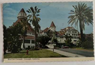 CORONADO CA VTG CHROME CONTINENTAL PC HOTEL DEL CORONADO 1973