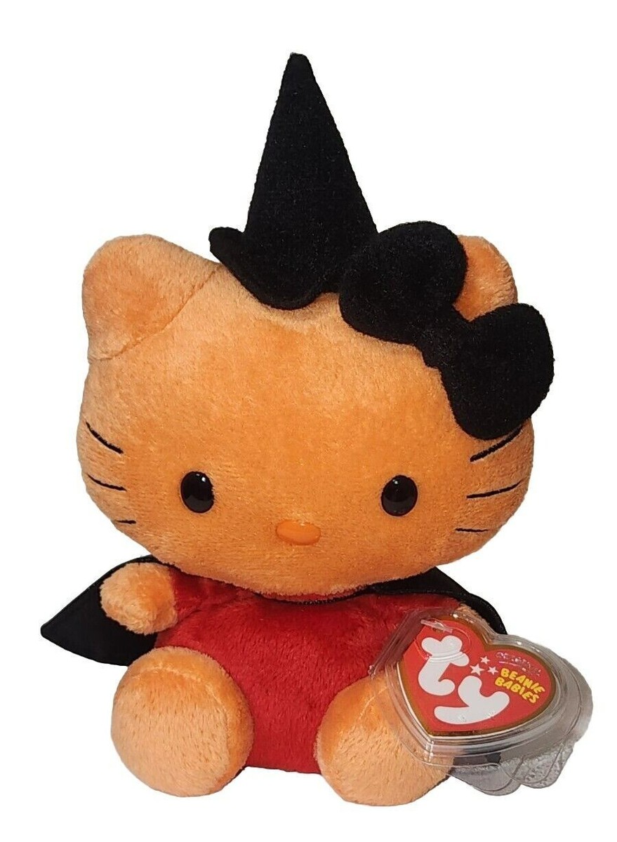 Ty Beanie Baby 🎃 HELLO KITTY WITCH HALLOWEEN COSTUME Sanrio NEW