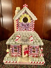 NWTG ~Mud Pie 2001 Candy Shoppe Candle Votive 7” House - 86008 * MINT