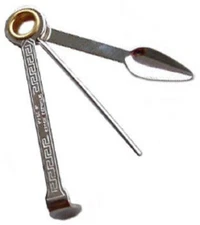 3-in-1 Czech Smoking Tobacco Pipe Cleaning Tool, Reamer & Tamper - 1211