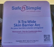 Safe n' Simple SNS21130 Ostomy X-Tra Wide Skin Barriers 2"Arc Expires 2025
