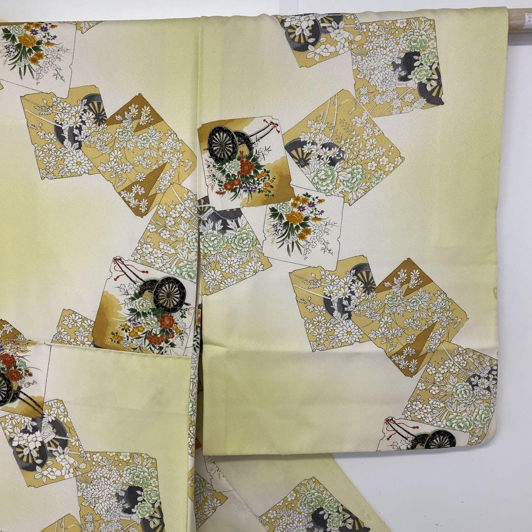 JAPANESE KIMONO FINE PATTERN PURE SILK VINTAGE ANTIQUE Z5363