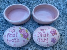 My 1st Tooth My First Curl Trinket Boxes Pink