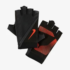 Nike Men's HAVOC Cross Training Gloves Fitness Lifting Black/Orange MEDIUM