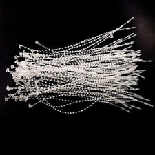 Snap Lock Pin 1000pcs 5inch Clear Plastic Adjustable Beaded Tie Lock Pin Securit