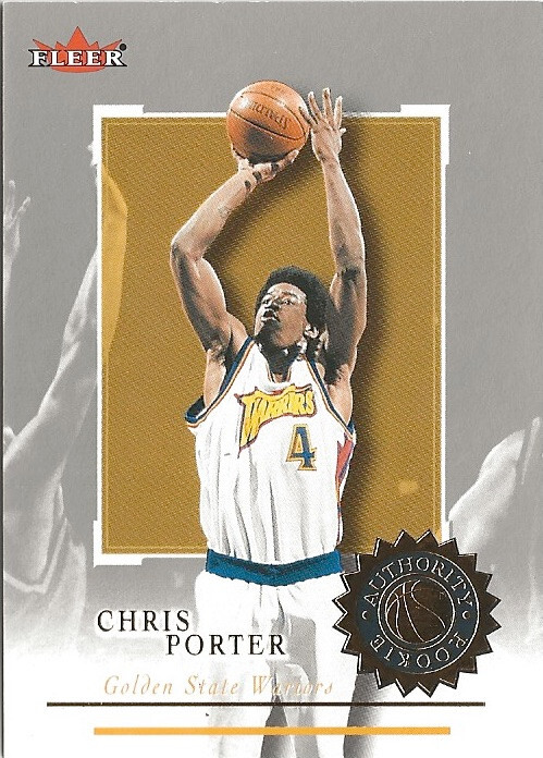2000-01 Fleer Authority Chris Porter RC 035/650 Golden State Warriors